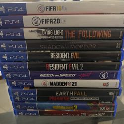 Ps4 Games $10 Each . Price Is Firm 