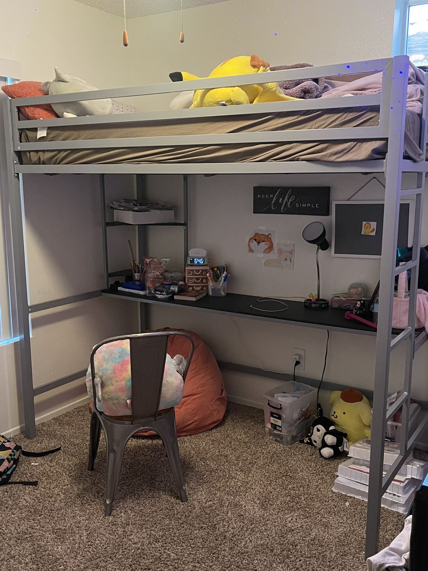 Twin Size Bunk bed With Desk OBO
