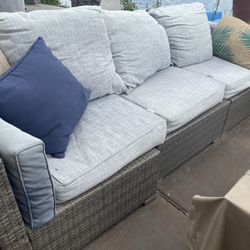 Patio Outdoor Sofa And Love Seat 