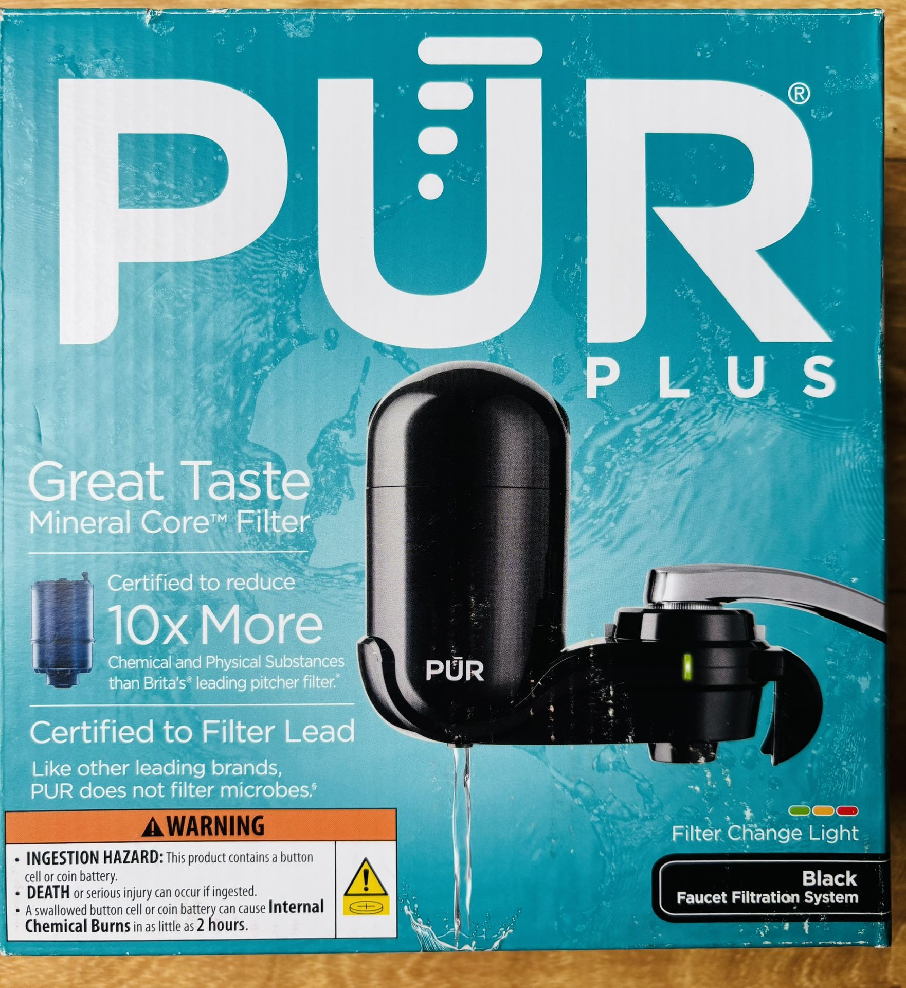PUR PLUS Faucet Mount Filtration System, Black Brand Bew