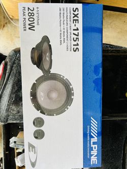 2 Sets Alpine Speaker  SXE1751 S  6 1/2