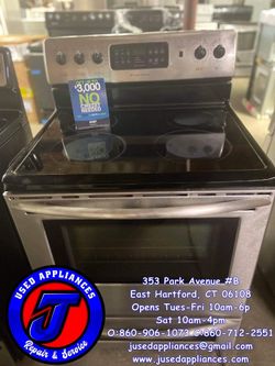 Frigidaire Electric Stove Glass Top Stainless