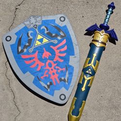 Legend of Zelda Link Master Sword & Hylian Shield