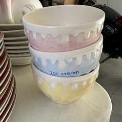 Un-used ice cream bowl