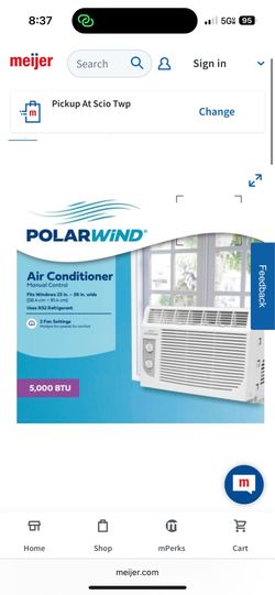 Polarwind 5000 BTU AC Window Unit