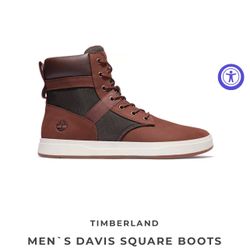 Timberland Davis Square Boots Size 10 Men 