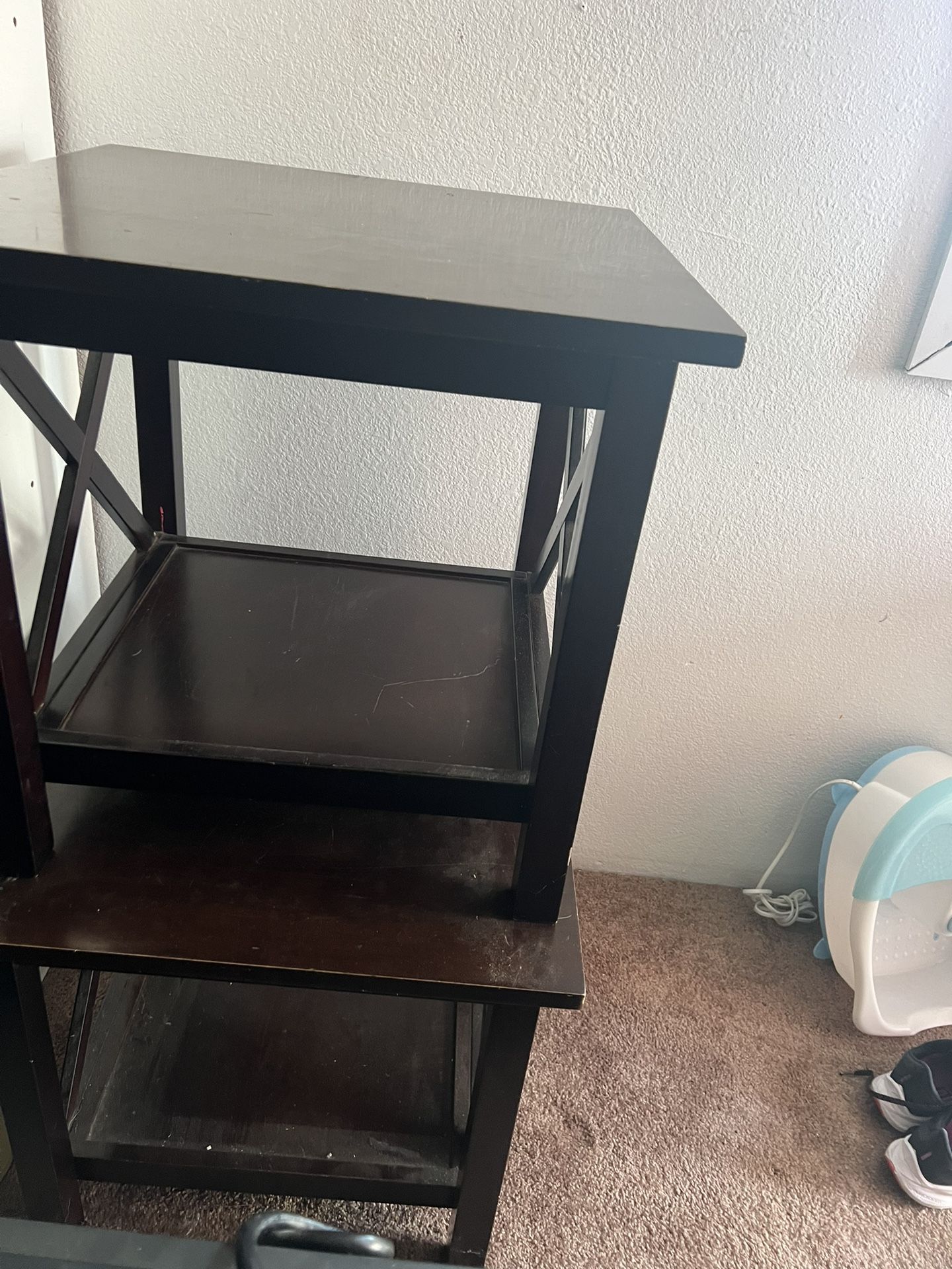 Pair Of 2 Matching Wood Size /End Table