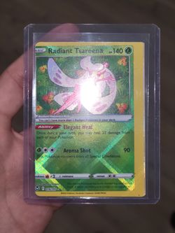 radiant tsareena pokemon card value Amazon.com: Pokemon – Radiant Tsareena 016/195 – Silver Tempest – Shiny  Single Card : Toys & Games