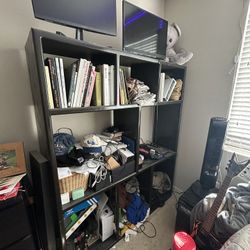 Bookshelf/storage (don’t mind the mess)