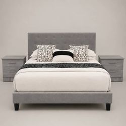 Bed And Two Nightstands 💫 Cama  Y Dos Mesitas 