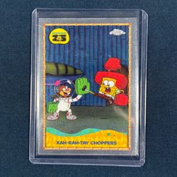 Topps Chrome SpongeBob 25th Anniversary Trading Card