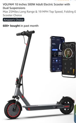 VOLPAM 10 Inches 500W Adult Electric Scooter with Dual Suspensions