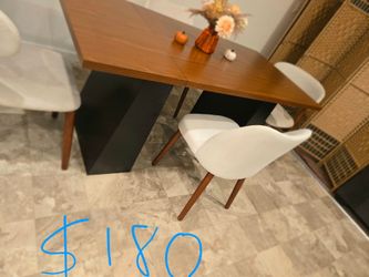 Mid-Century Dining Table with Chairs