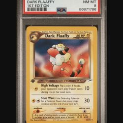 2002 Pokemon Neo Destiny Dark Flaaffy 1st Edition #34 PSA 8