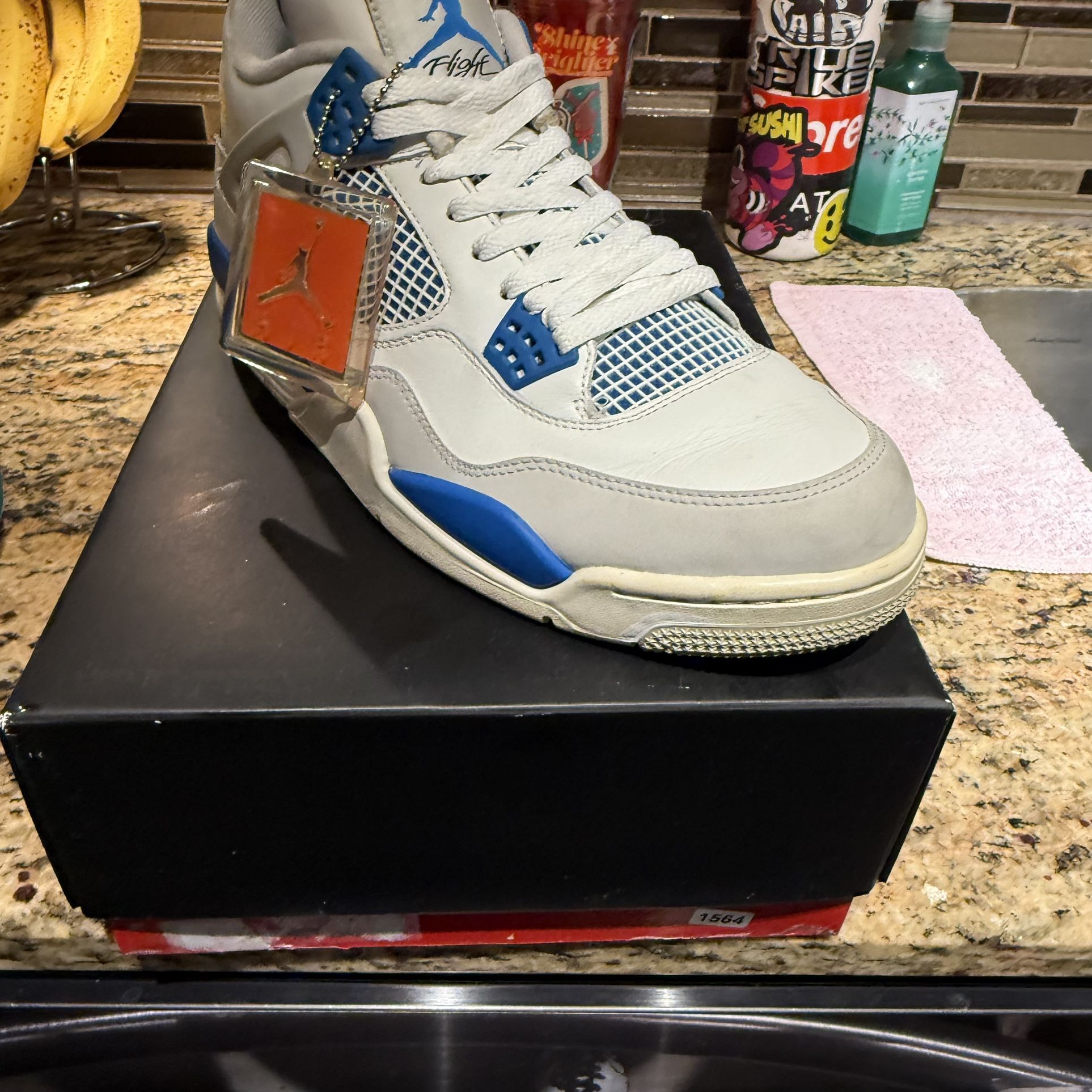 Size 12 Jordan Four Military Blue