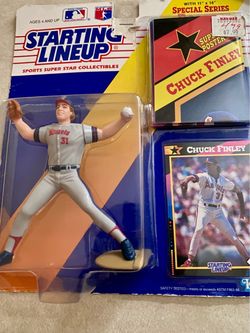 Starting Lineup Chuck Finley Figure with Card and Poster