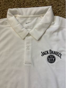 NWT Nike Golf Dri-Fit Jack Daniels Polo Shirt Mens Size Large White