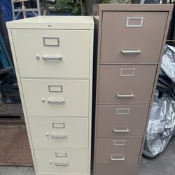 2 metal standard / legal 4 - drawer tall file cabinet $65 ea 