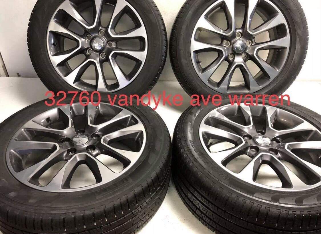 20” Oem Jeep Grand Cherokee 9168 Wheels And Tires Great Shape 265-50-r20 Bridgestone package deal 1199.00 Financing available no credit needed B
