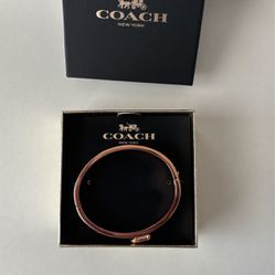 Black And Rose Gold Coach Bracelet (Can Fit Any Size)