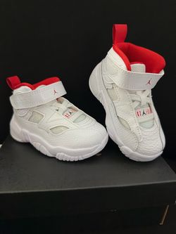 Jordan Toddler High-Top Sneakers White Red