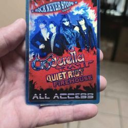 2005 Cinderella,Ratt,Quiet Riot,Firehouse ALL ACCESS Backstage Pass 