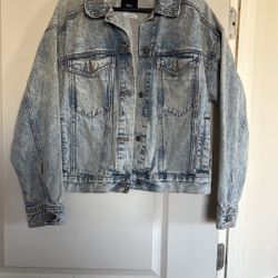 BDG Women’s Blue Denim Oversized Jacket - Size Small