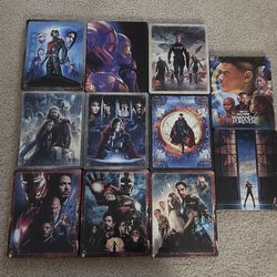 Marvel 4K/Blu-Ray Steelbooks Iron Man, Ant-Man, Thor, Captain America Comic Book Movies Films