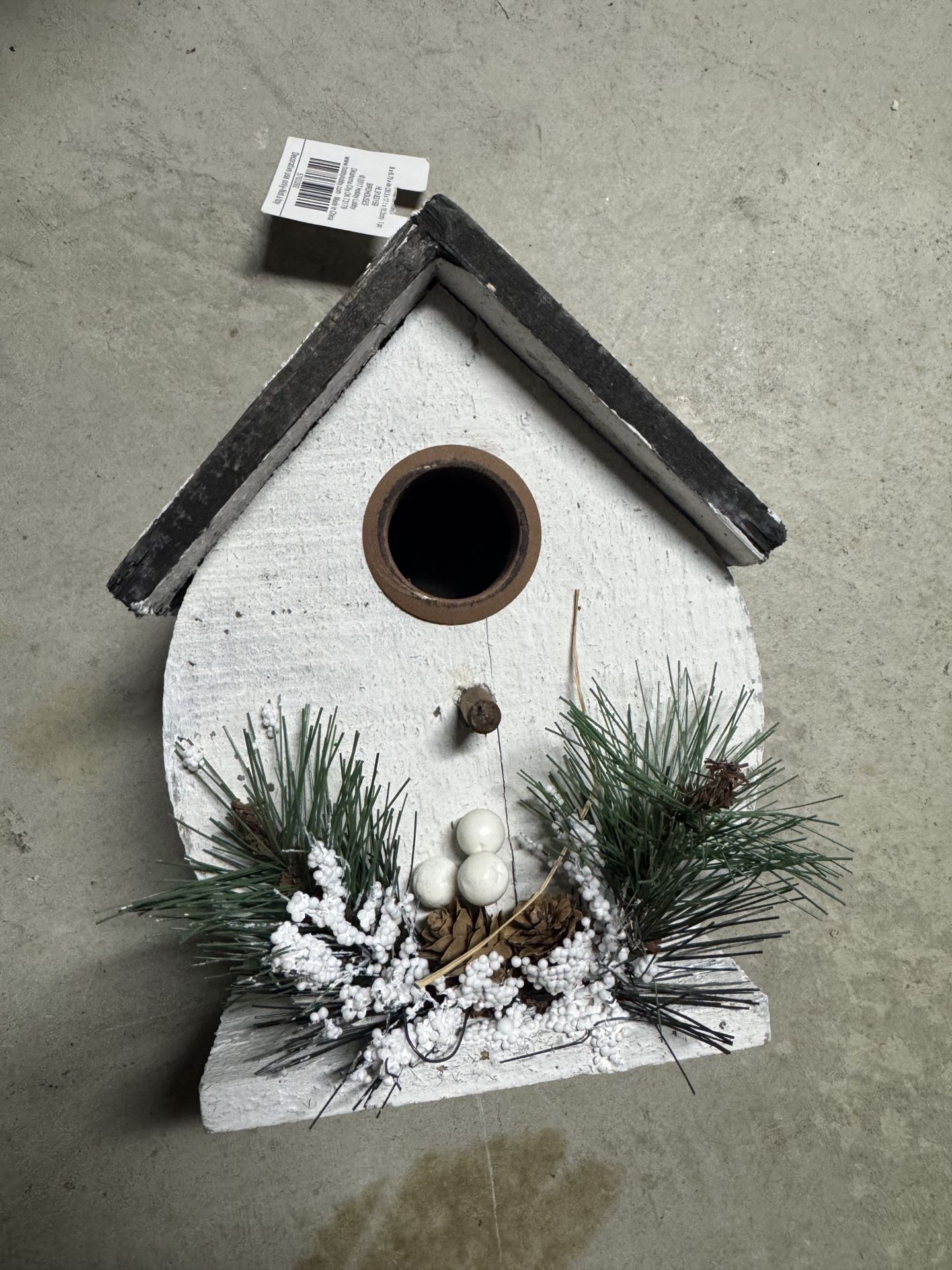 New 10” wood birdhouse home garden decor gift Christmas