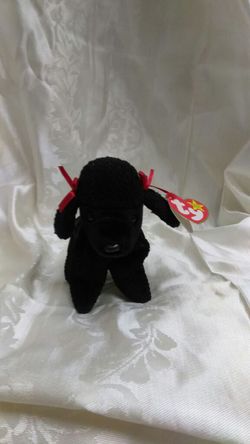 Beanie baby Gigi black poodle rare
