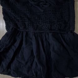 Hollister blue crop tube top