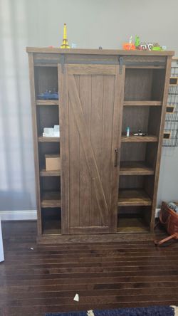 Beautiful Rustic Farmhouse Bookcase / Storage Cabinet for Sale.