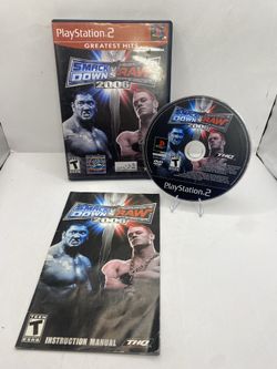 WWE SmackDown vs. Raw 2006 (Sony PlayStation 2, 2005) SVR tested authentic