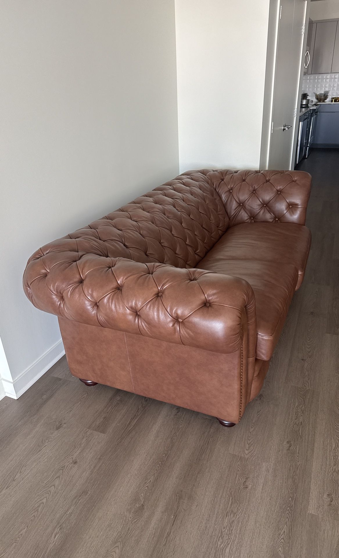 Like New Leather Sofa