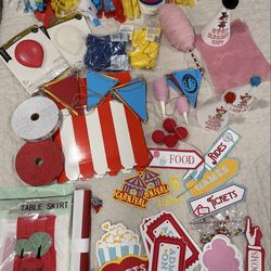 Circus themed party decorations package