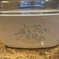 Country Cornflower By Corning Casserole Dishes - 10 Pc 