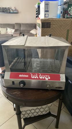 Vaporizador y calentador de bollos para perros calientes
