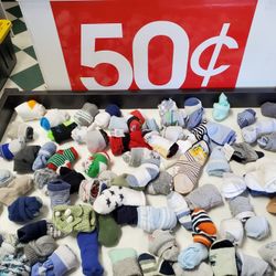 Baby Socks, Mittens,  Hats, & Baby Clothes
