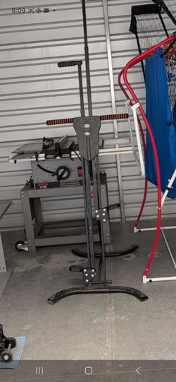 Exercise equipment and ryobi work bench or saw machine
