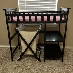 Baby Changing Table WITH LAUNDRY HAMPER SET