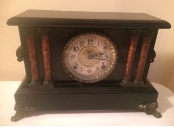 Antique Ingraham Mantle Gong Deco Clock