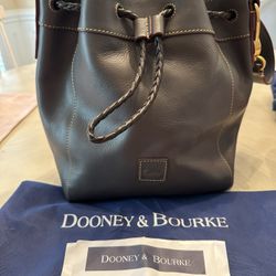 New Dooney & Bourke Slate Drawstrings Bag 