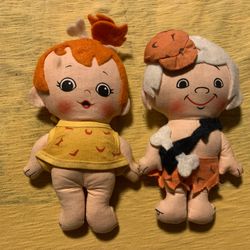 Vintage  Knickerbocker Flintstones Pebbles & Bam Bam