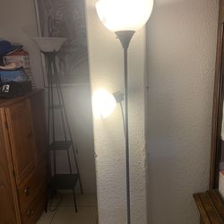 2 Lights  Floor Stand Lamp Like New 