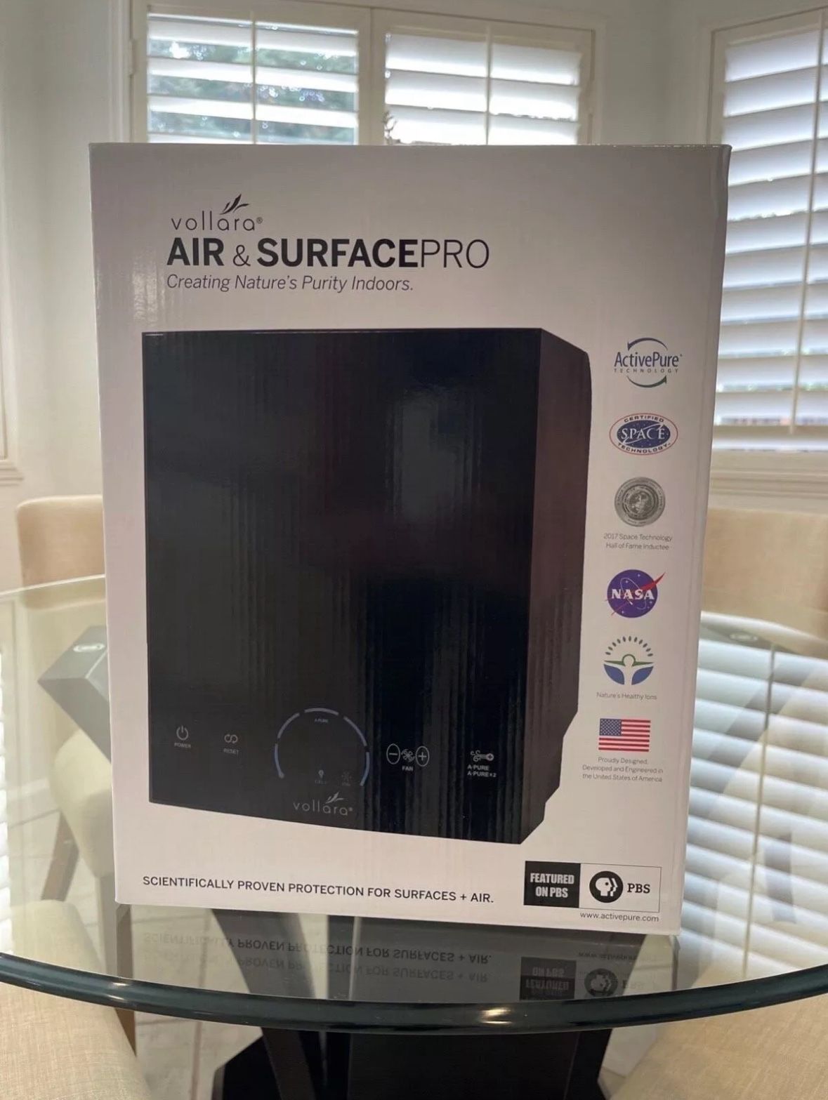 Vollara Air & Surface Pro Air Purifier Destroys Sars-Cov2 NASA Space Station FDA