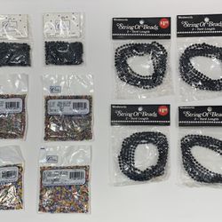 Beads Arts & Craft lot (10) Totals New in Packages 