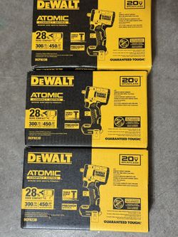 Dewalt 3/8 In Atomic Impact Brushless 4 Speed New Each Only Tool