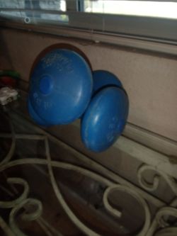 Ten pounds of weight dumbbells