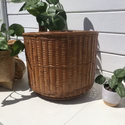 Boho Wicker Planter Basket 