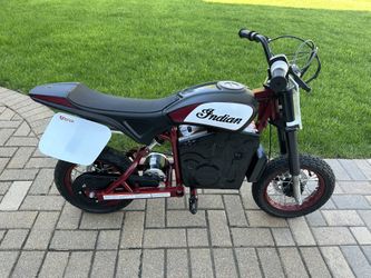 Youth Indian eFTR Jr Boys' E-Bike Razor Motorcycle Electric Racing Dirt Bike  15mph Steel Frame Moped Scooter Kids Boys ATV for Sale in Vernon Hills, IL  - OfferUp